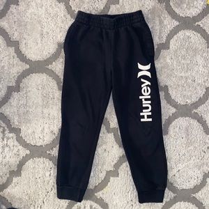 Black/White Hurley Sweatpants Boys Size Small Fits 8-10 Years
